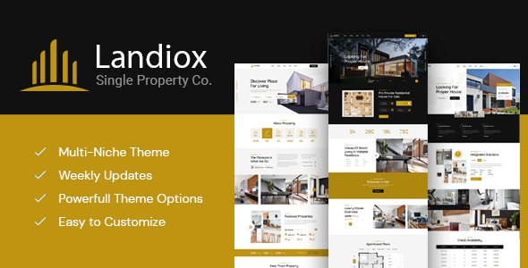 Landiox - Single Property WordPress Theme