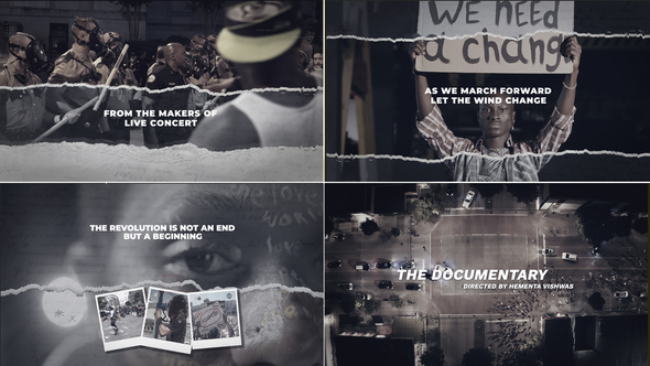 Documentary Aggressive Video Displays template preview