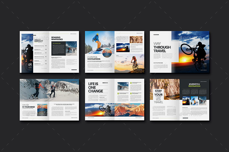 Travel Magazine Template, Print Templates | GraphicRiver