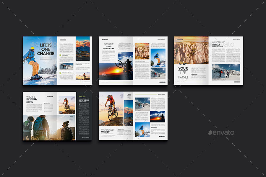 Travel Magazine Template, Print Templates | GraphicRiver