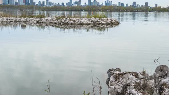Toronto Daytime Skyline Cityscape Timelapse