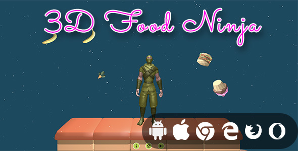 3D Food Ninja – Hyper Casual Game Nulled