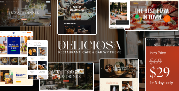 Deliciosa – Restaurant, Cafe & Bar WordPress Theme