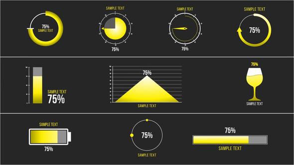10 Percentage Infographics | Premiere Pro