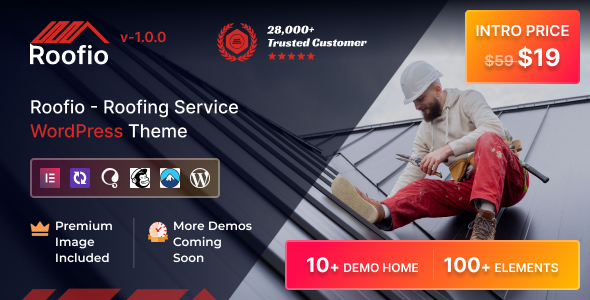 Roofio – Roofing Services WordPress Theme