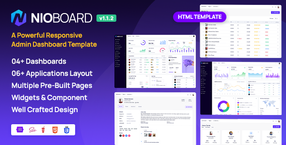 NioBoard - Bootstrap HTML Admin Dashboard Template