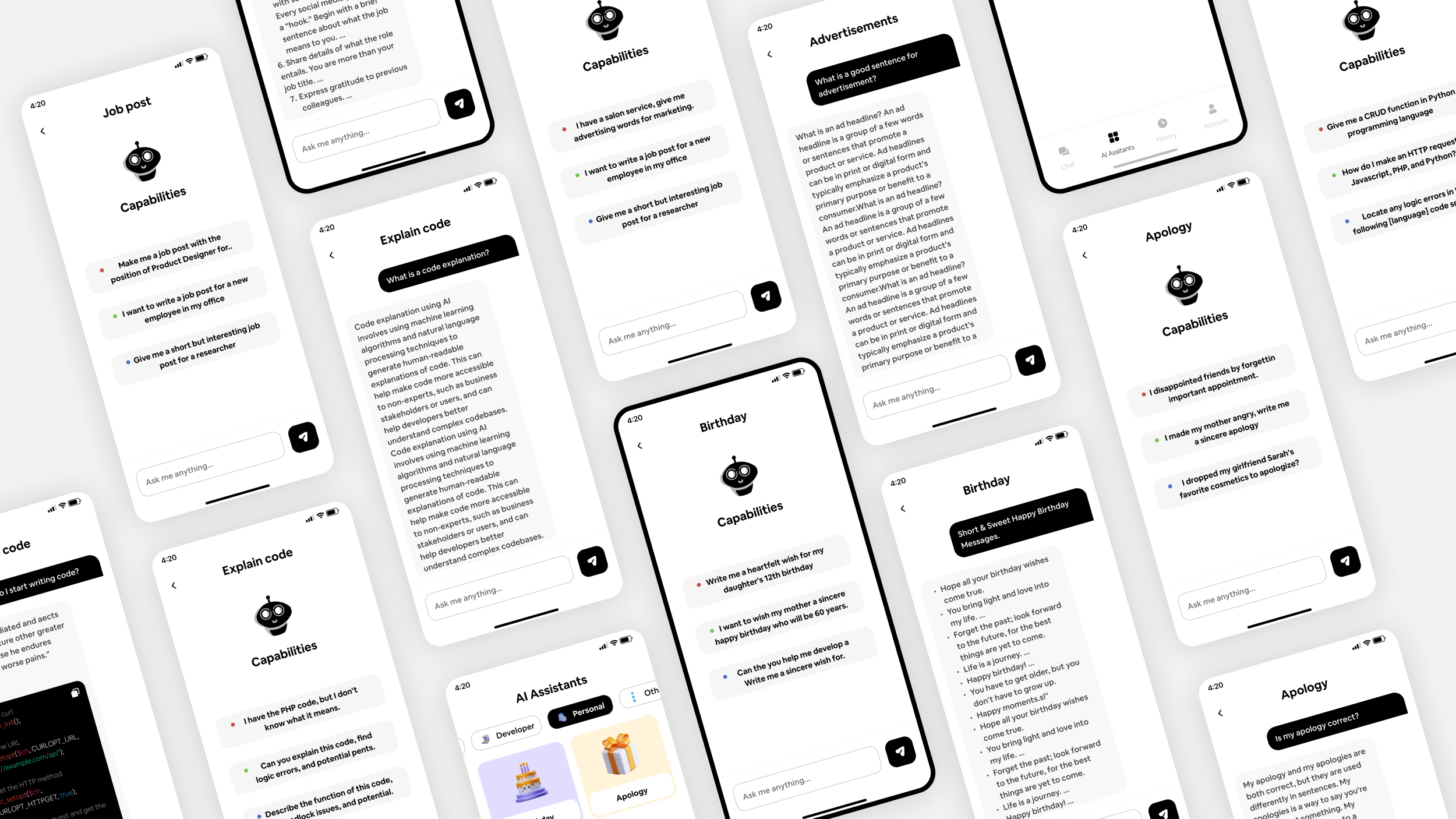 AI BotChatter UI Template: The AI Chat Expert in Flutter 3.x (Android ...