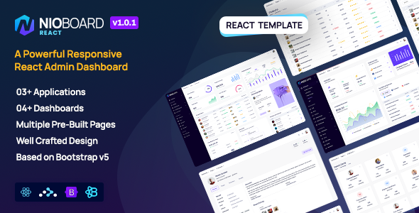 NioBoard - React Bootstrap Admin Dashboard Template