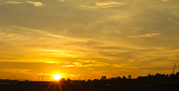 Red Sky Sunset Time Lapse II alt