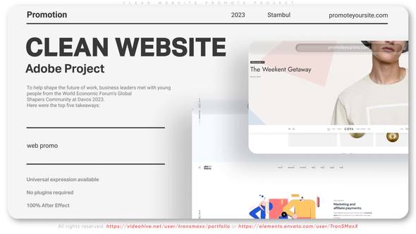 Clean Website Promote Project