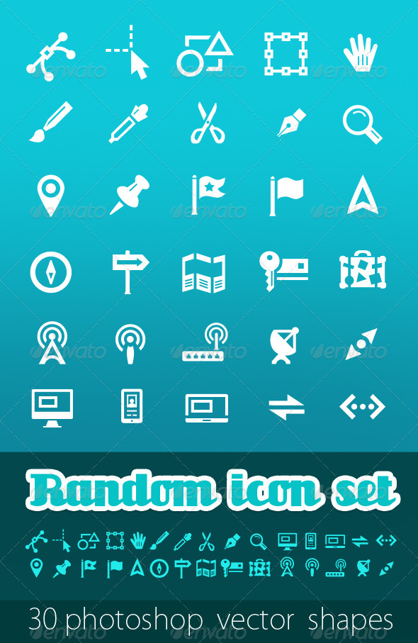 Random Vector Icon Set - Web Icons