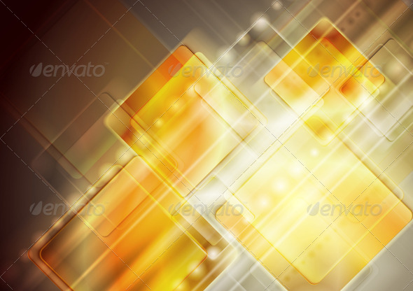 Vector yellow technology design - Backgrounds Decorative