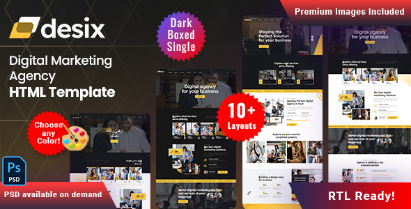 Desix - Digital Marketing Agency HTML Template