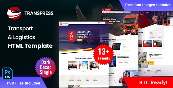 Transpress - Transport & Logistics HTML Template