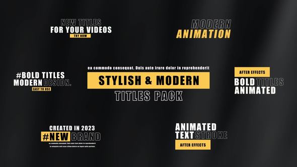 Bold Titles | After Effects Titles template preview