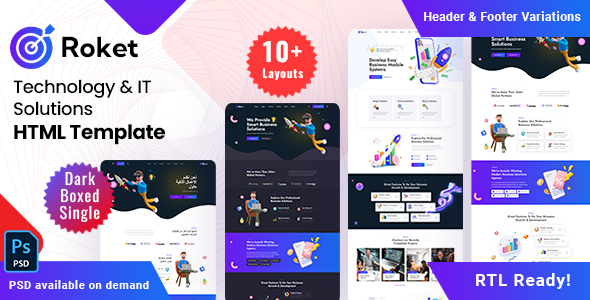 Roket - Technology & IT Solutions HTML Template