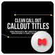 Callout Titles Version 2 - VideoHive Item for Sale