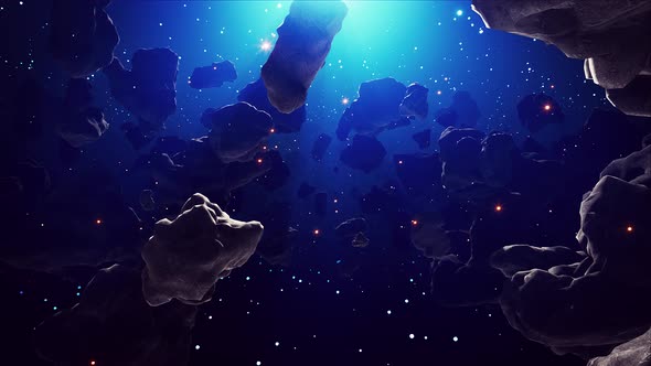Space Asteroids 4k