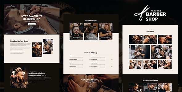 Perukar - Barber Shop Template