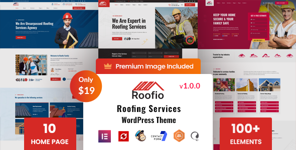 Roofio - Roofing Services WordPress Theme