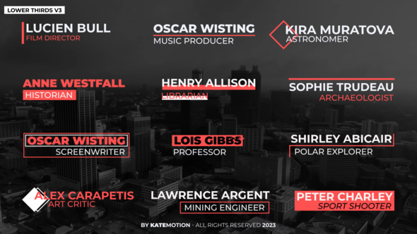 Lower Thirds V3 | After Effects Titles template preview