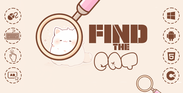 Find The Cat - Hidden Object  - Casual - Admob - Construct 3
