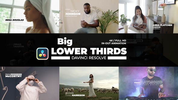 Big Lower Thirds | DaVinci Resolve