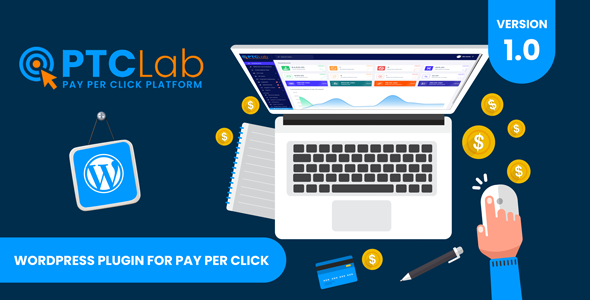 PTCLab  Pay Per Click WordPress Plugin