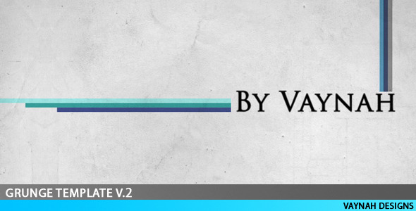 Grunge template V.2 - VideoHive 87911