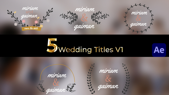 Wedding Titles Leaf labels Pack 01