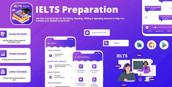 IELTS Preparation - IELTS Exam Preparation App - IELTS Success - Exam Practice - IELTS Full