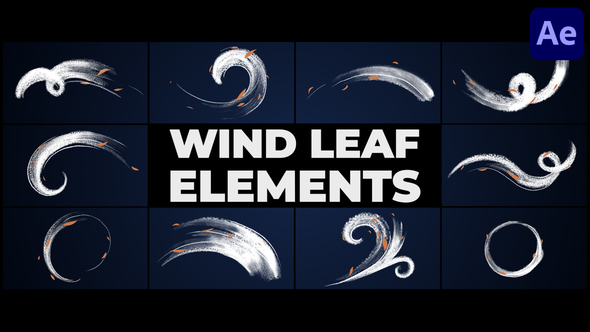 Wind Leaf Elements | After Effects