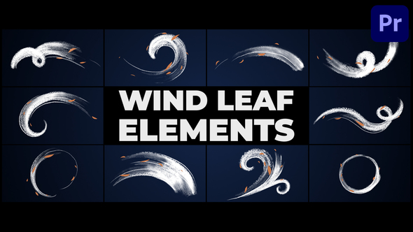 Wind Leaf Elements | Premiere Pro MOGRT