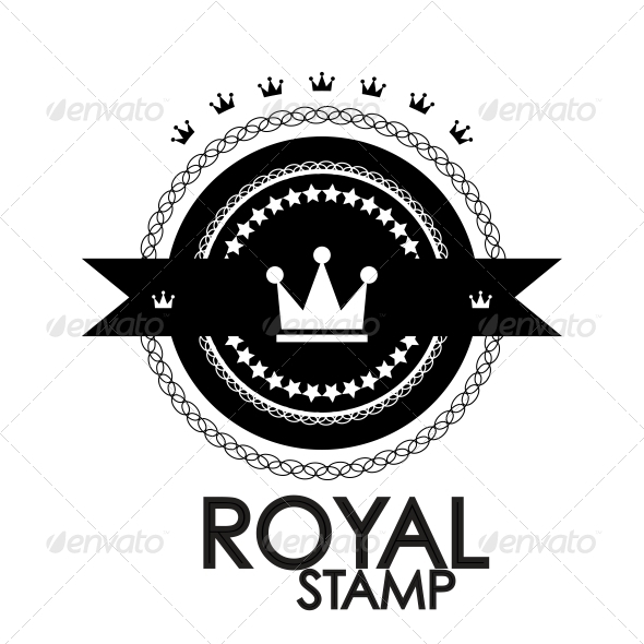 Black retro vintage label | tag | badge | royal st - Web Elements Vectors