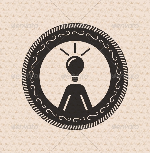 Vintage retro label | tag | badge : human ideas , - Web Elements Vectors