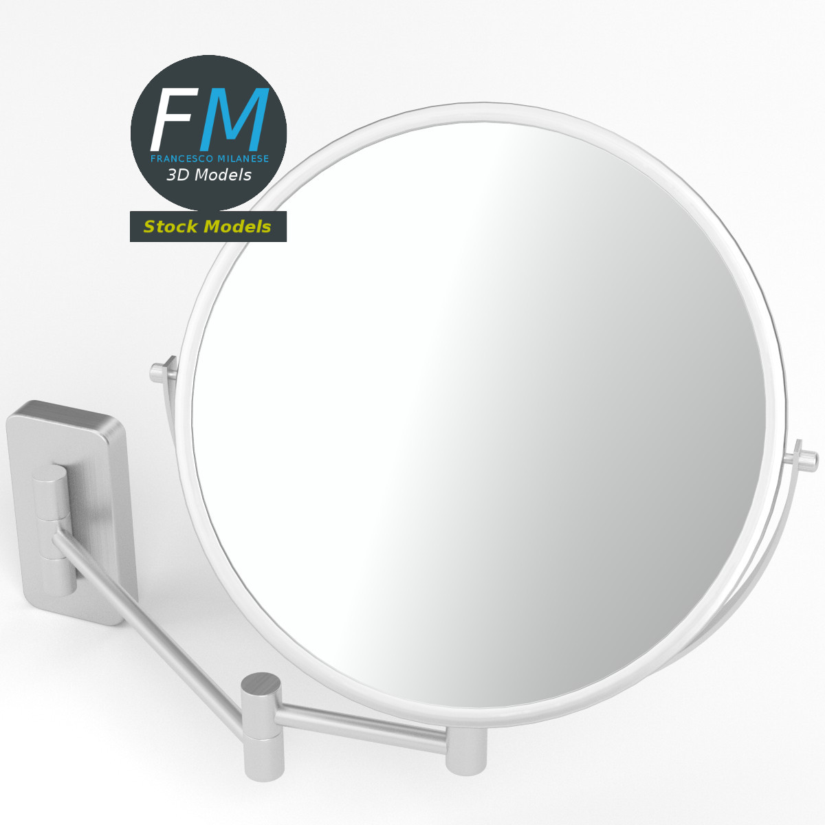 Wall mounted makeup mirror by 3DOcean