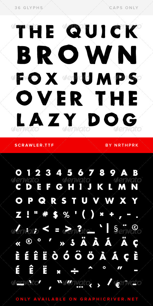 Scrawler TrueType Font - Sans-Serif Fonts