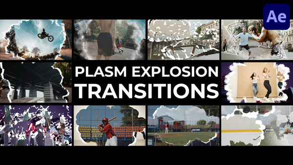 Plasm Explosion Transitions for After Effects