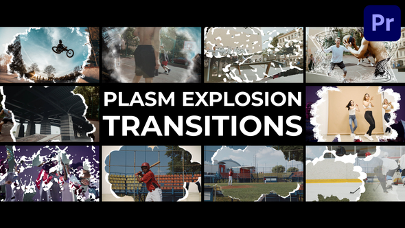 Plasm Explosion Transitions for Premiere Pro