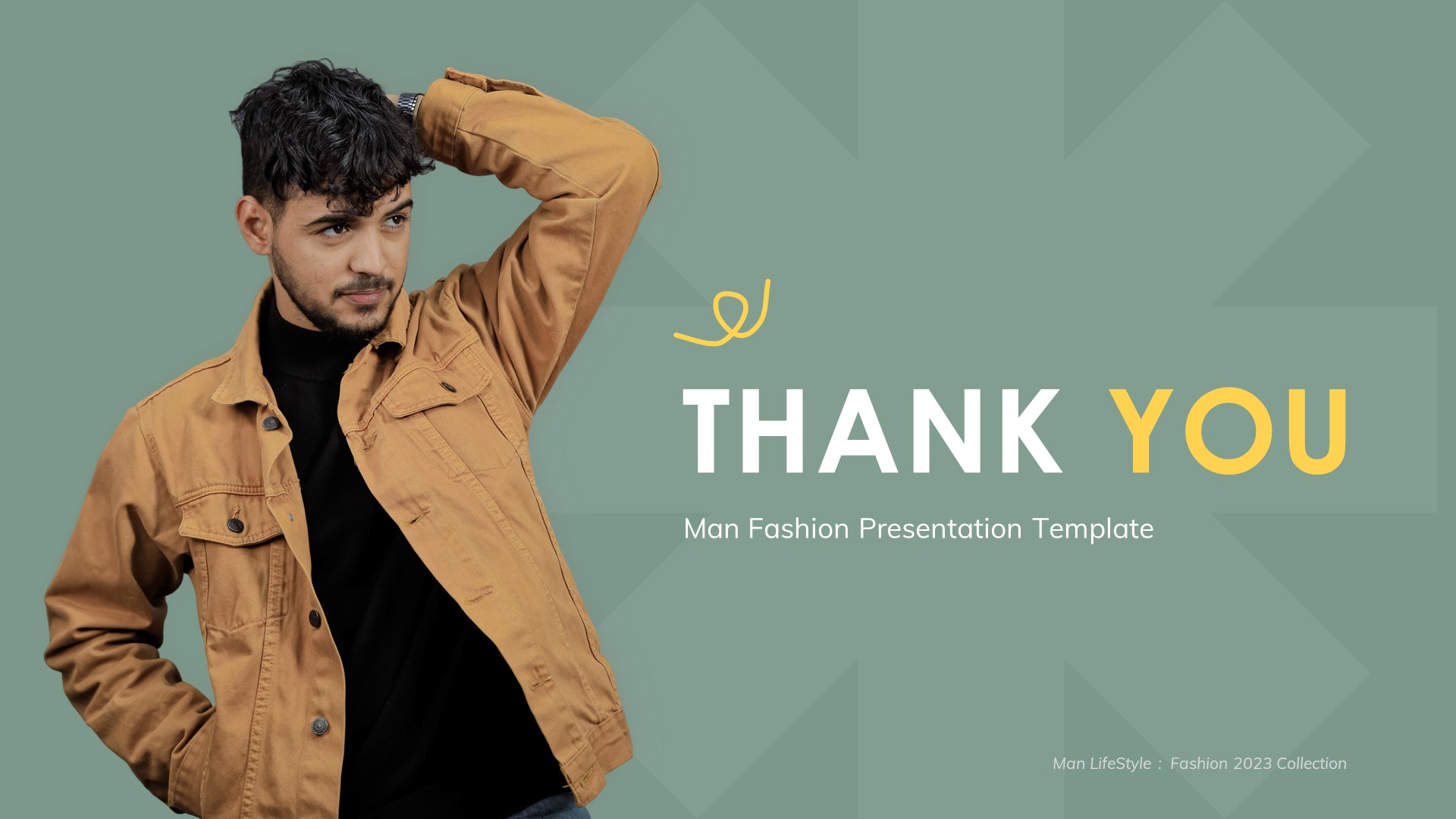 Man Lifestyle - Man Fashion PowerPoint Template, Presentation Templates