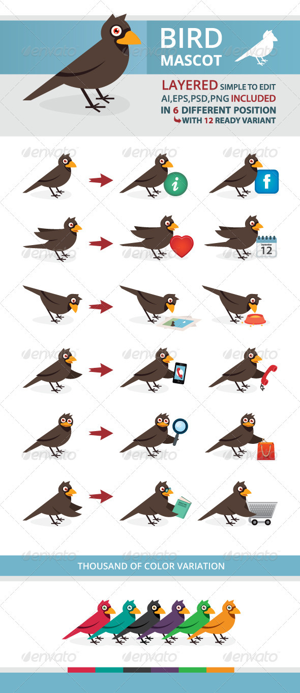 Bird Mascot - Animals Characters