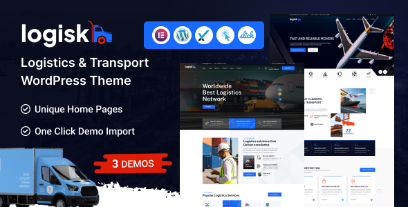 Logisk - Transport & Logistics Service WordPress Theme