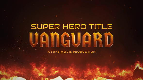 Super Hero Title Design