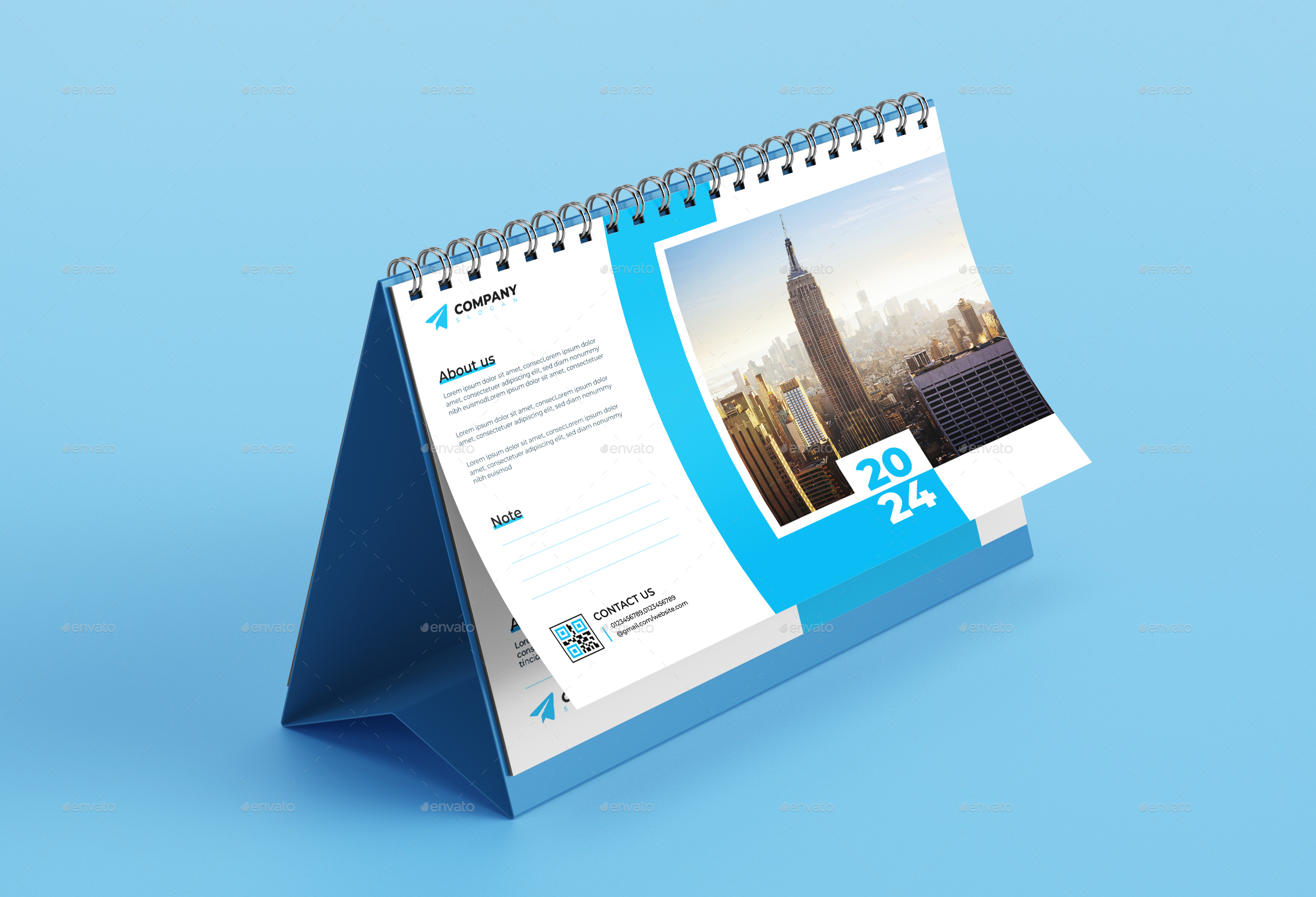 Desk Calendar 2024, Print Templates | GraphicRiver