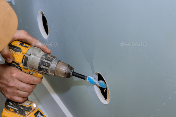 In renovation of a house cable will be laid by drilling holes in wall to beams in order to lay it