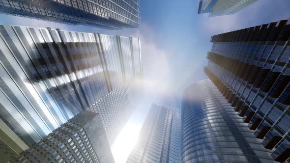 Looking Up at Skyscrapers alt