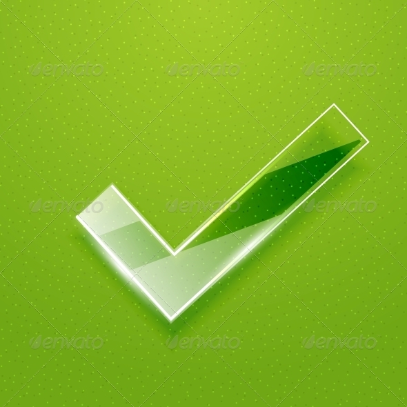 Check on Green Background - Concepts Business