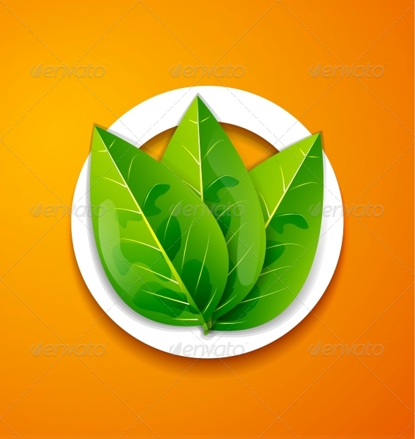 Nature Applique Background - Green Leaves - Flowers & Plants Nature