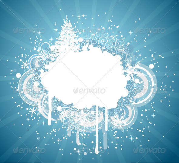 Winter Grungy Background - New Year Seasons/Holidays