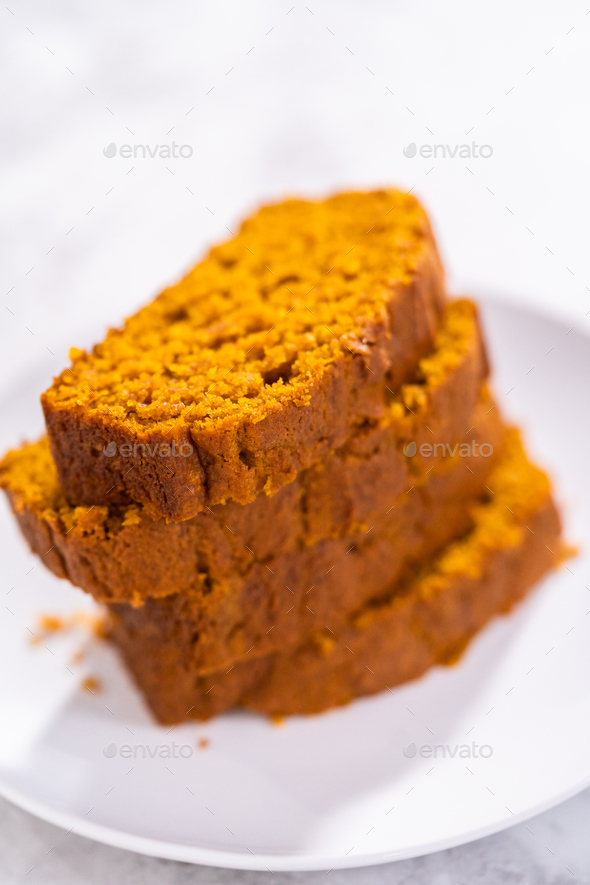 Pumpkin bread Stock Photo by arina-habich